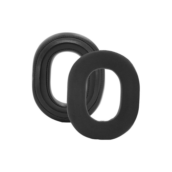 Replacement Ear Pads for Razer Blackshark V3, V3X, Memory foam + Textile + PU Leather, Black, Cooling Gel, 1 pair