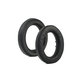 Replacement Ear Pads for Sennheiser HD490 Pro, HD490 Pro Plus, Memory foam + PU leather, Black, 1 pair