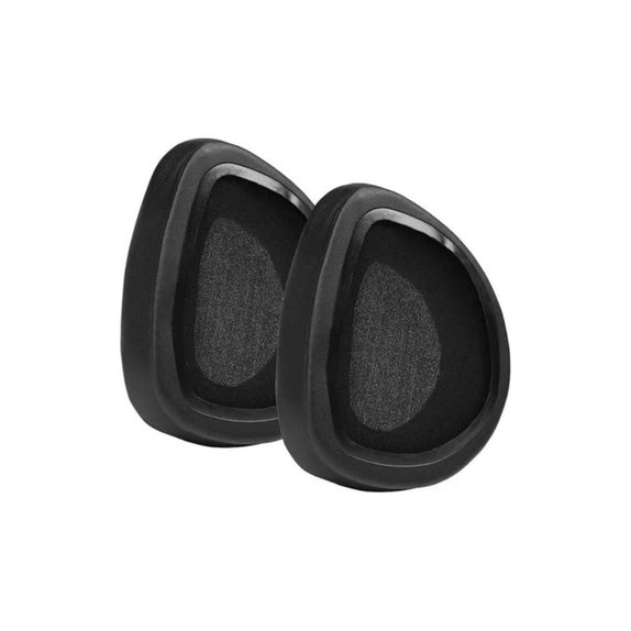 Replacement Ear Pads for Asus Rog Delta, Delta S, Memory foam + PU leather, Black, 1 pair