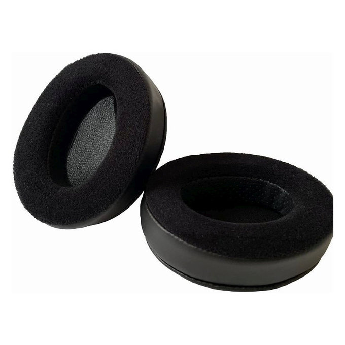 Replacement Ear Pads for Audio Technica ATH-M50X, M50XBT, M40X, MSR7, Memory foam + PU leather + Suede, Black, 1 pair