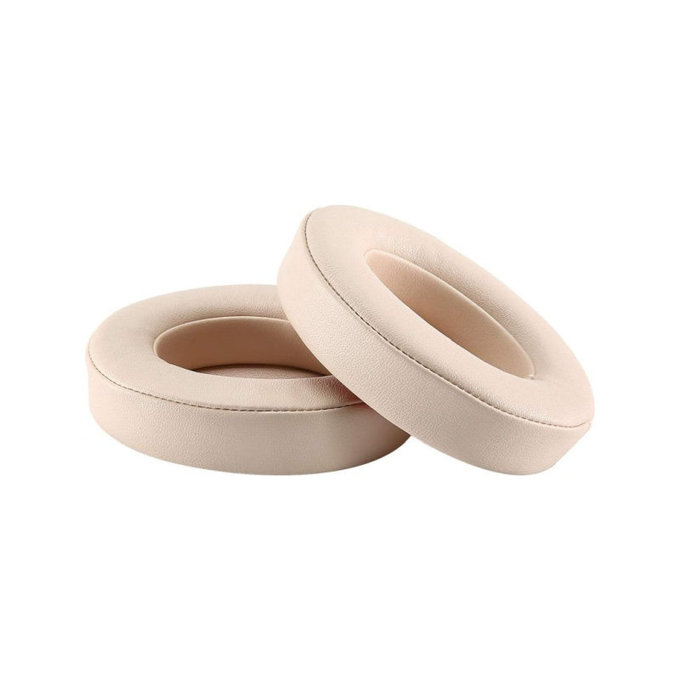 Replacement Ear Pads for Beats Studio 2.0 a 3.0, Memory foam + PU leather, Beige, 1 pair