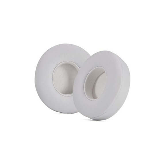 Replacement Ear Pads for Beats Solo 4, Memory foam + PU leather, White, 1 pair