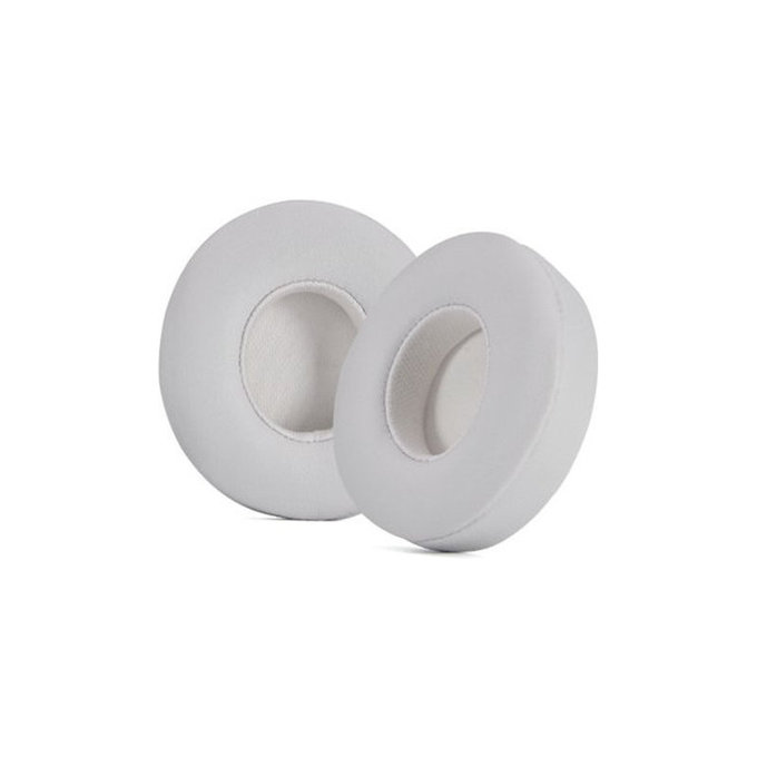 Replacement Ear Pads for Beats Solo 4, Memory foam + PU leather, White, 1 pair