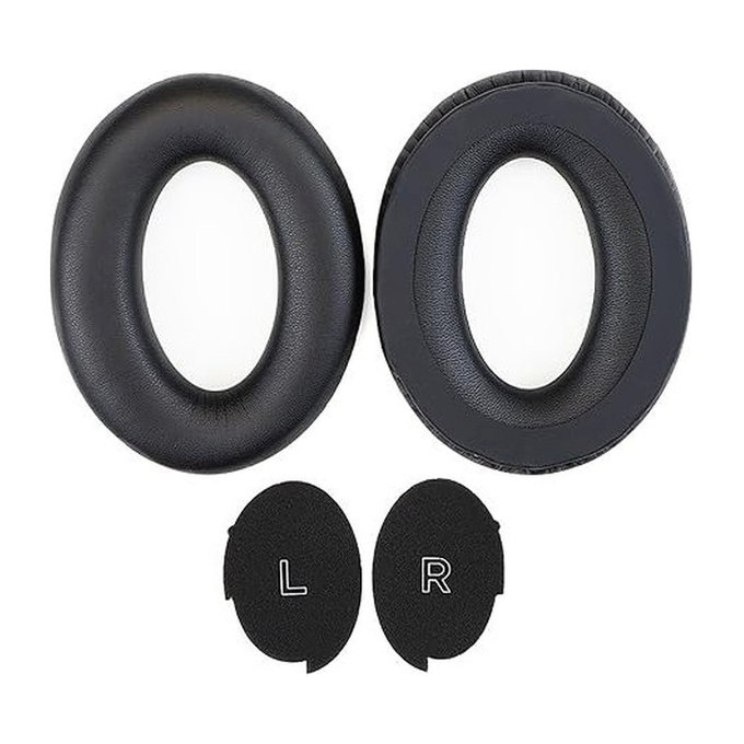 Replacement Ear Pads for Bose Aviation 30, Memory foam + PU leather, Black, 1 pair