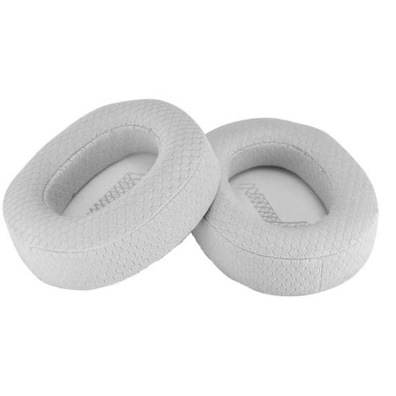 Replacement Ear Pads for JBL Live 650BTNC, 660NC, E65BTNC, Duet NC, Memory foam + Textile, Grey, 1 pair