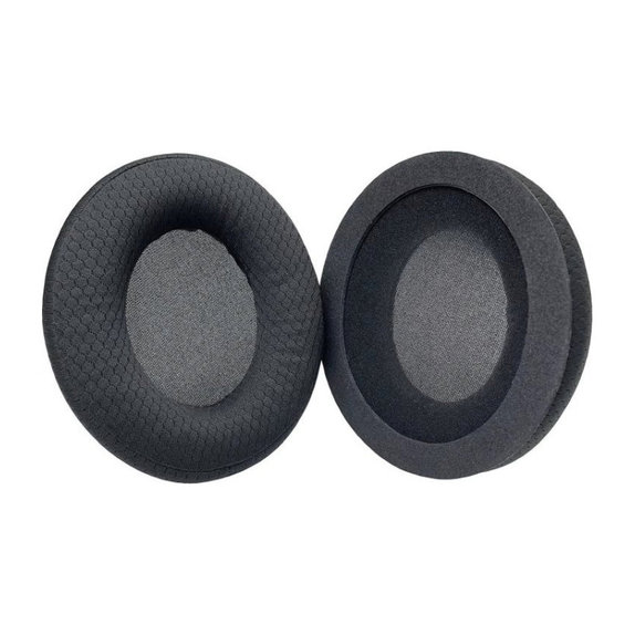 Replacement Ear Pads for Kingston HyperX Stinger Core, Memory foam + Textile, Black, 1 pair
