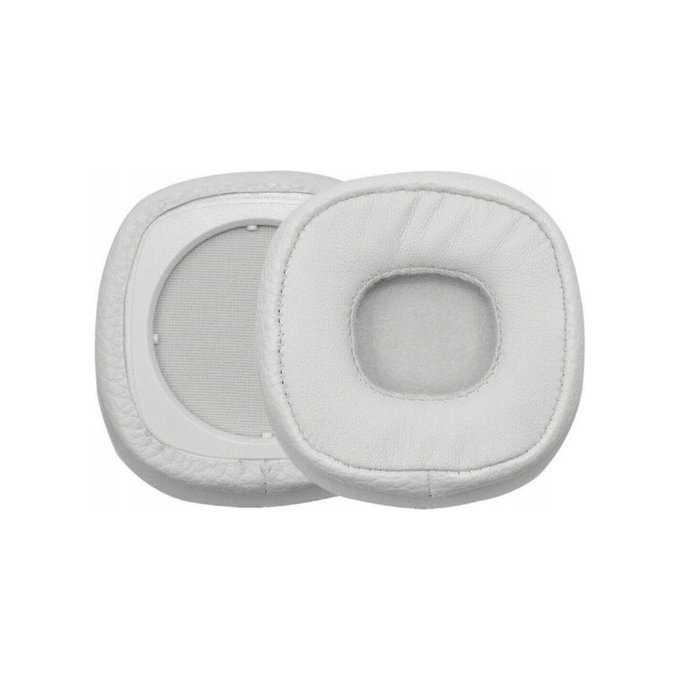 Replacement Ear Pads for Marshall Major IV, Memory foam + PU leather, White, 1 pair