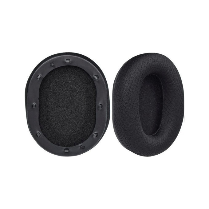 Replacement Ear Pads for Razer Blackshark V2, V2X, V2 Pro, V2 SE, Memory foam + Textile, Black, 1 pair