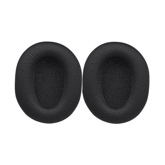 Replacement Ear Pads for Razer Blackshark V2, V2X, V2 Pro, V2 SE, Memory foam + Textile, Black, 1 pair