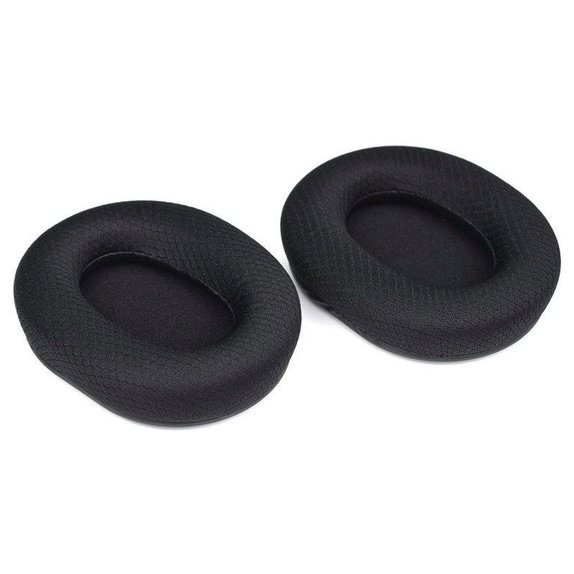 Replacement Ear Pads for Razer Blackshark V2, V2X, V2 Pro, V2 SE, Memory foam + Textile, Black, 1 pair