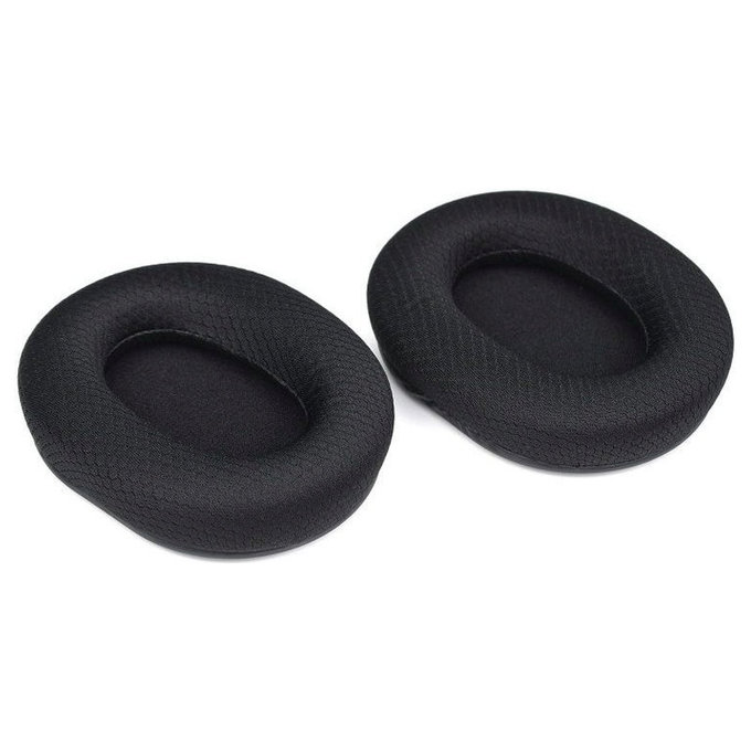Replacement Ear Pads for Razer Blackshark V2, V2X, V2 Pro, V2 SE, Memory foam + Textile, Black, 1 pair