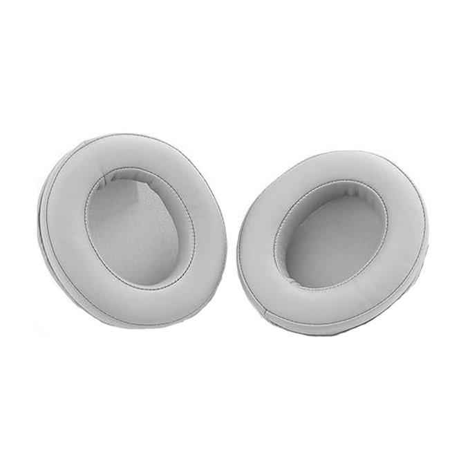 Replacement Ear Pads for Razer Nari a Kraken, Memory foam + PU leather + Neoprene, Grey, 1 pair
