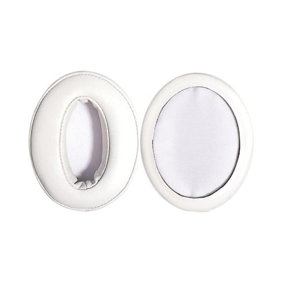 Replacement Ear Pads for Sennheiser HD300, 300BT, 4.50BTNC, Memory foam + PU leather, White, 1 pair
