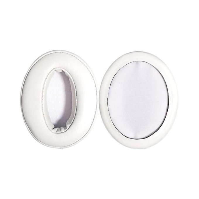 Replacement Ear Pads for Sennheiser HD300, 300BT, 4.50BTNC, Memory foam + PU leather, White, 1 pair