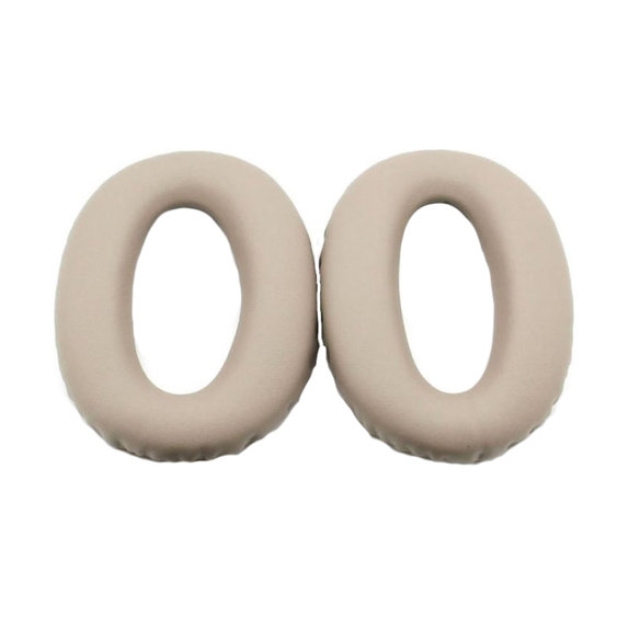 Replacement Ear Pads for Sony WH-1000XM3, Memory foam + PU leather, Beige, 1 pair