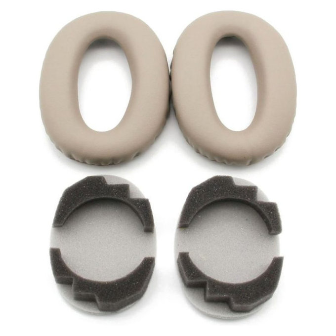 Replacement Ear Pads for Sony WH-1000XM3, Memory foam + PU leather, Beige, 1 pair