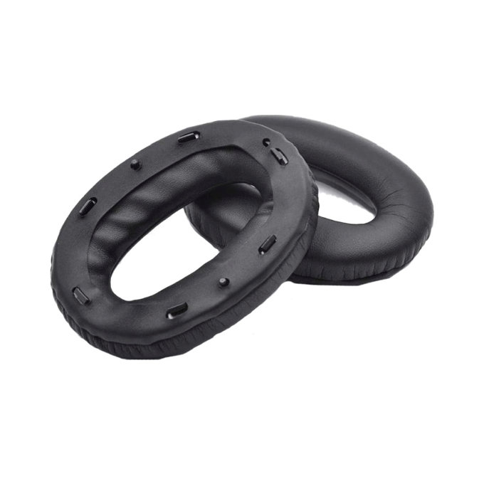 Replacement Ear Pads for Sony MDR-1000X, WH-1000XM2, Memory foam + PU leather, Black, 1 pair