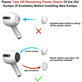 Replacement silicone ear tips for Apple AirPods 3 Pro, set of 3pcs (L, M, S), White