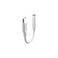 Smart Adapter 3.5mm Jack / USB-C, White, Devia