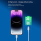 Lightning / USB-C Cable Smart, PD 27W, 2m, White, Devia