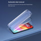 FullCover Tempered Glass with Applicator for iPhone 15, Devia