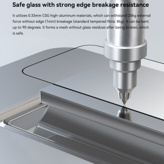 FullCover Tempered Glass with Applicator for iPhone 15, Devia