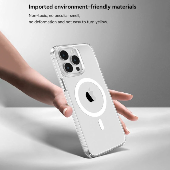 Case Elemental with MagSafe for iPhone 15 Pro Max, Transparent, Devia