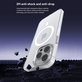 Case Elemental with MagSafe for iPhone 15 Pro Max, Transparent, Devia