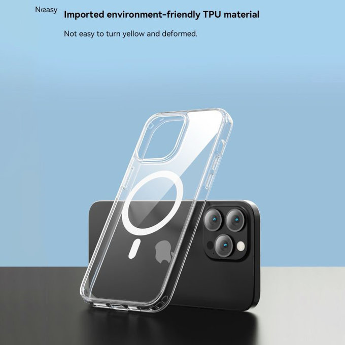 Case Clear with MagSafe for iPhone 15 Pro, Transparent, Devia