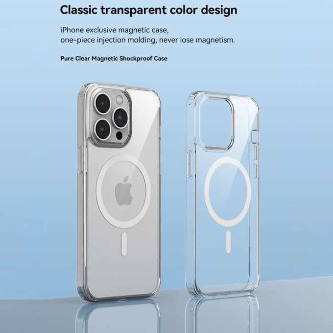 Case Clear with MagSafe for iPhone 15 Plus, Transparent, Devia