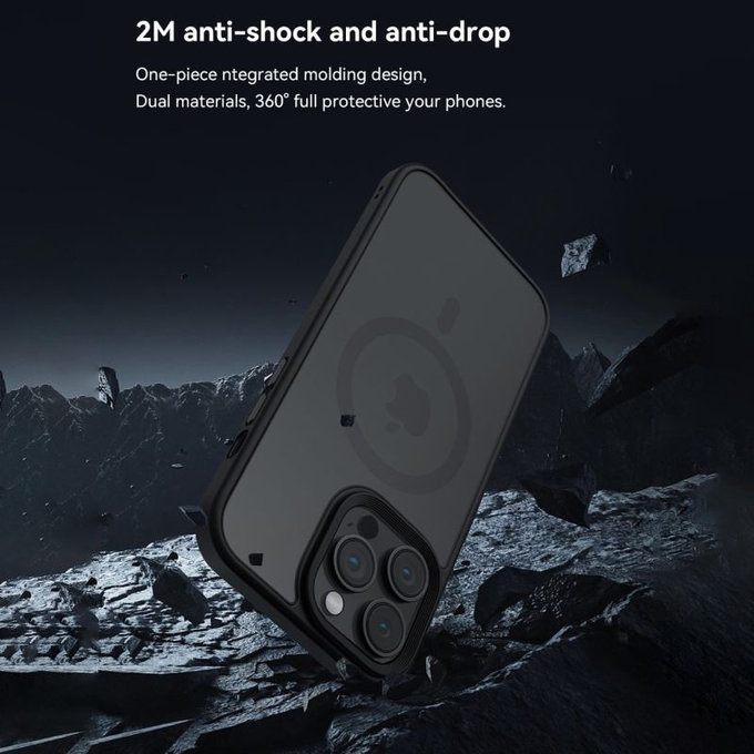 Case Pino with MagSafe for iPhone 15, Black, Devia