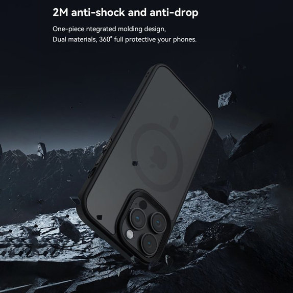 Case Pino with MagSafe for iPhone 15 Pro, Black, Devia