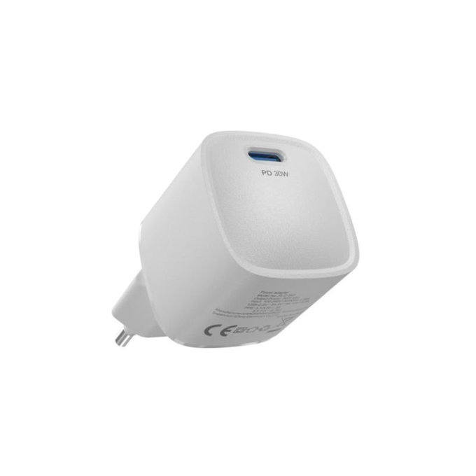 Charging Adapter Mini USB-C, PD 30W, White, Devia