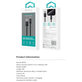 USB / USB-C Cable Gracious, 2.1A, 2m, Black, Devia