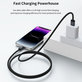 Lightning / USB Cable Gracious, 2.4A, 1m, Black, Devia