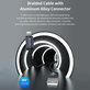 Lightning / USB Cable Gracious, 2.4A, 2m, Black, Devia