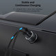 Car Charger Extreme Speed USB-C + USB-A, PD 30W, QC 3.0 18W, Grey, Devia