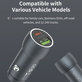 Car Charger Extreme Speed USB-C + USB-A, PD 30W, QC 3.0 18W, Grey, Devia