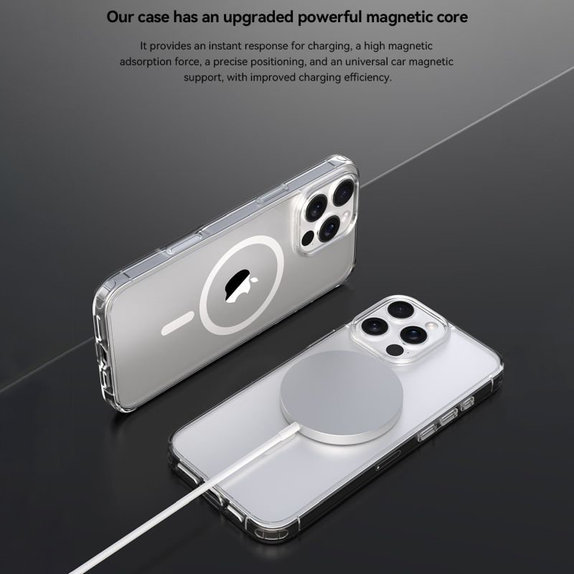 Case Clear with MagSafe for iPhone 16 Plus, Transparent, Devia