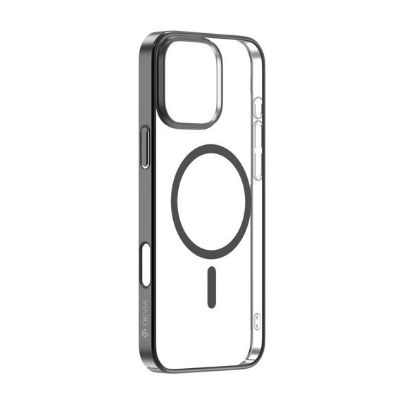 Case Glimmer with MagSafe for iPhone 16 Pro, Black, Devia