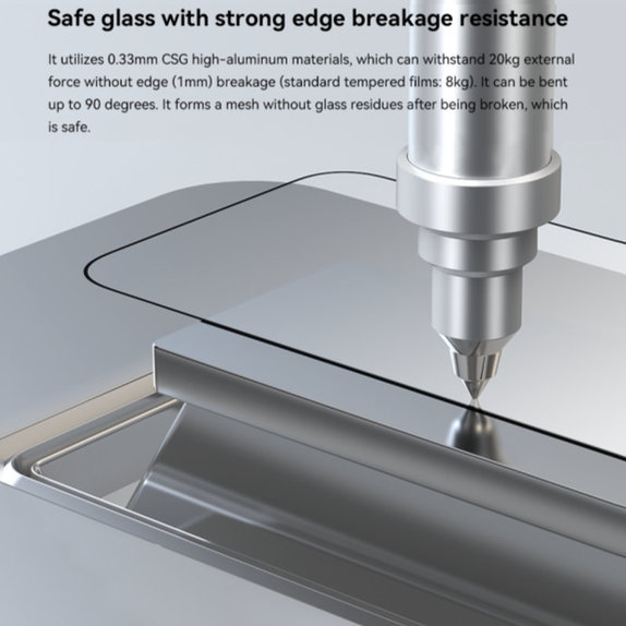 FullCover Tempered Glass with Applicator for iPhone 17, Devia