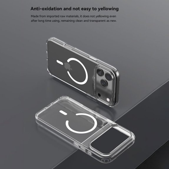 Case Clear with MagSafe for iPhone 17, Transparent, Devia