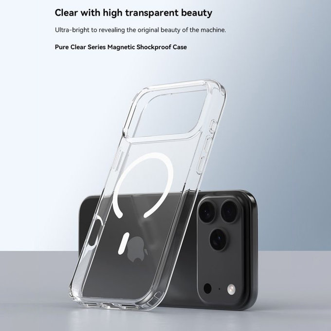 Case Clear with MagSafe for iPhone 17 Pro, Transparent, Devia