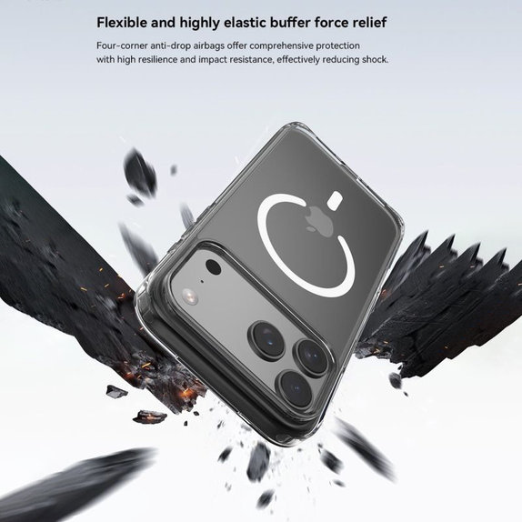 Case Clear with MagSafe for iPhone 17 Pro, Transparent, Devia