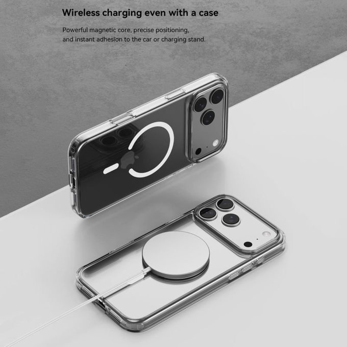 Case Clear with MagSafe for iPhone 17 Pro, Transparent, Devia