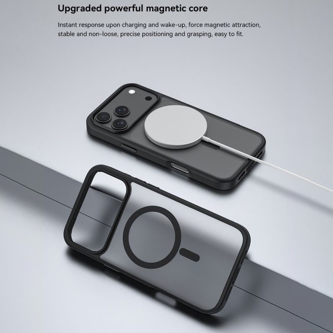 Case Pino with MagSafe for iPhone 17 Pro, Black, Devia