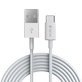 USB / USB-C Cable Smart, 2.1A, 1m, White, Devia