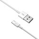 USB / USB-C Cable Smart, 2.1A, 1m, White, Devia