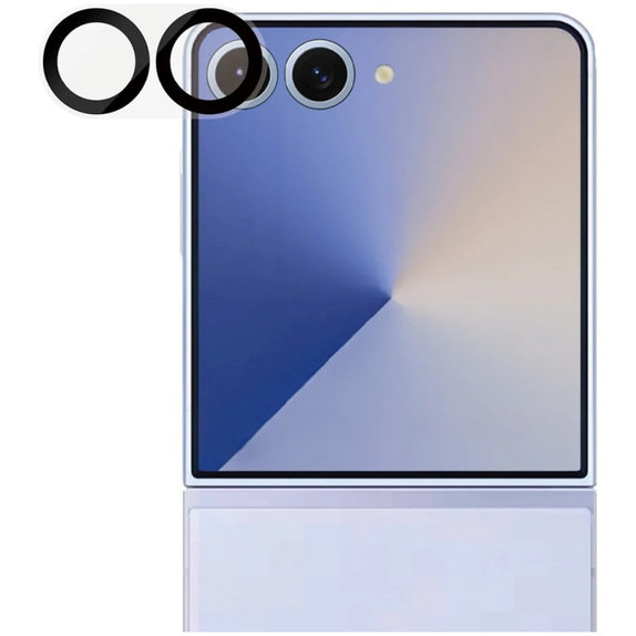 Camera Lens Protector PicturePerfect for Samsung Z Flip7, Black, PanzerGlass