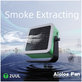 Fume Extractor and Cooling Fan with LED Light, 2UUL DA98